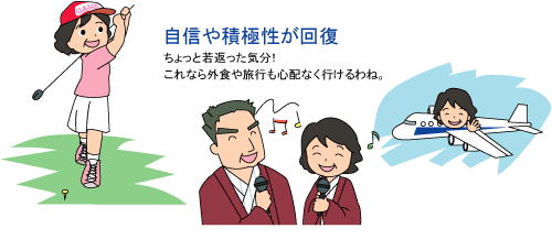 自信や積極性が回復